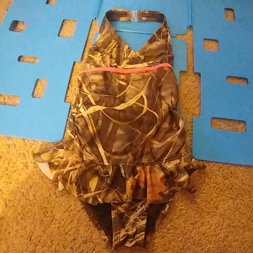 Realtree camo halter neck swimsuit