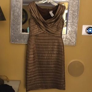 Cache bronze colored dress