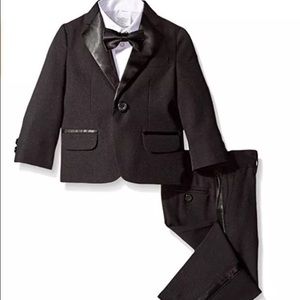 Nautica Little Boys' Tuxedo Suit Set with Bow Tie