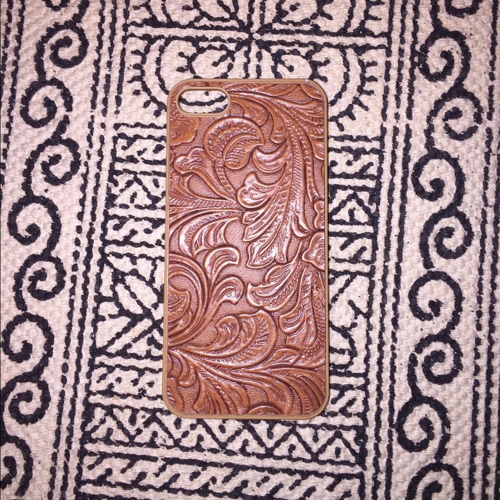 Pressed leather iPhone 5 case