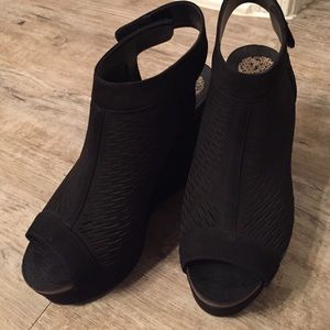 Vince Camuto wedges. Worn once!