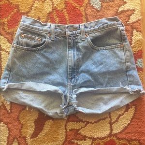 blue Calvin Klein shorts!