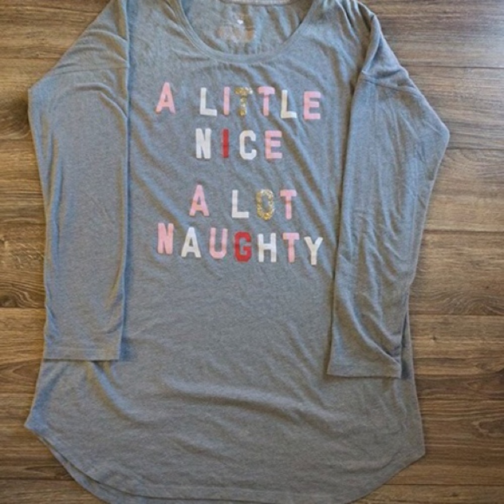 Victoria's Secret Long Sleeve Sleep Tee