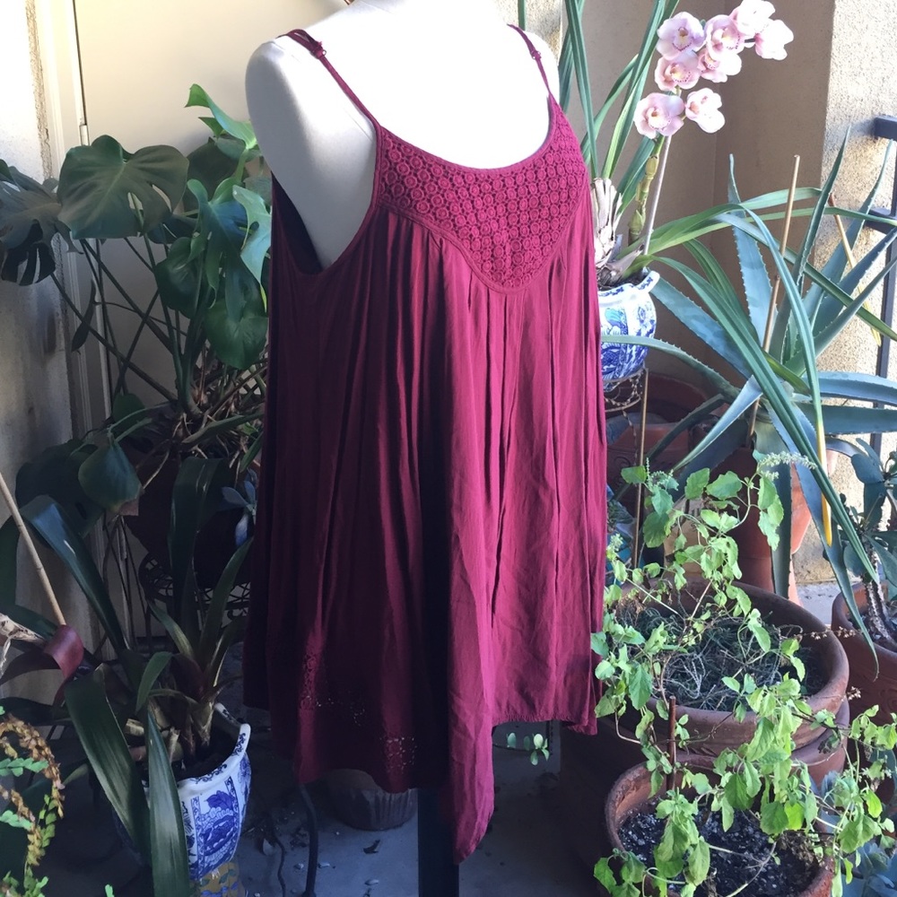 Crismson Blush A line Tunic