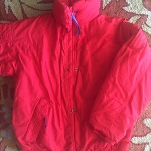 purple and red ladies Columbia snow jacket !