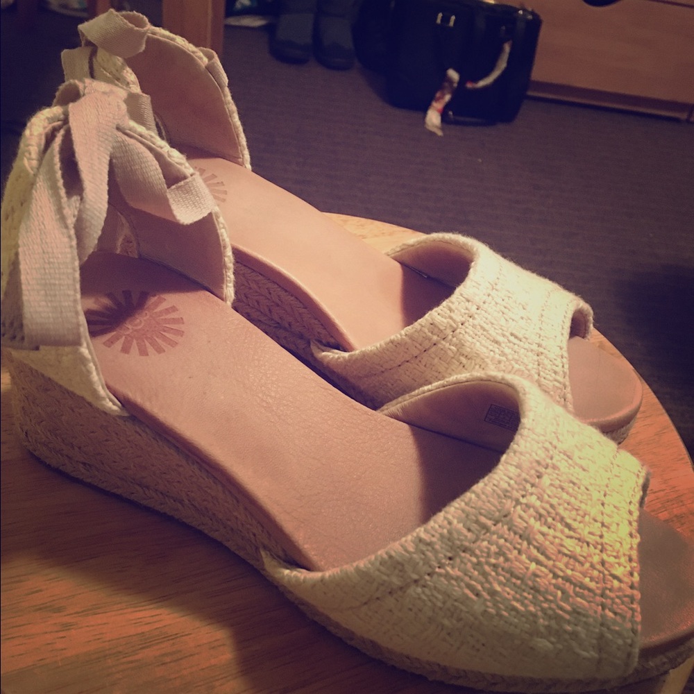 🌸🌸UGG lace sandals wedge
