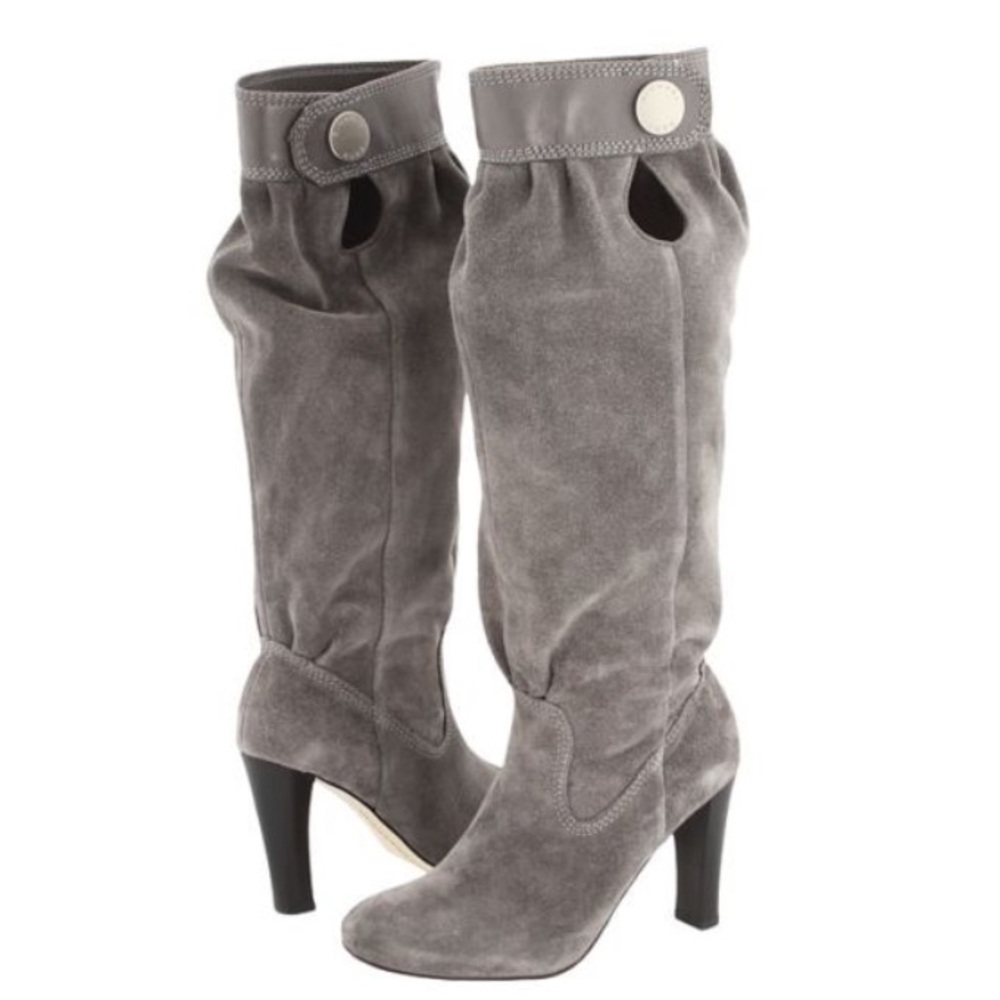Michael Kors Harness Suede Logo Boots