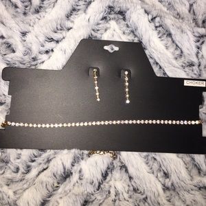 Diamond choker and earring set from Windsor