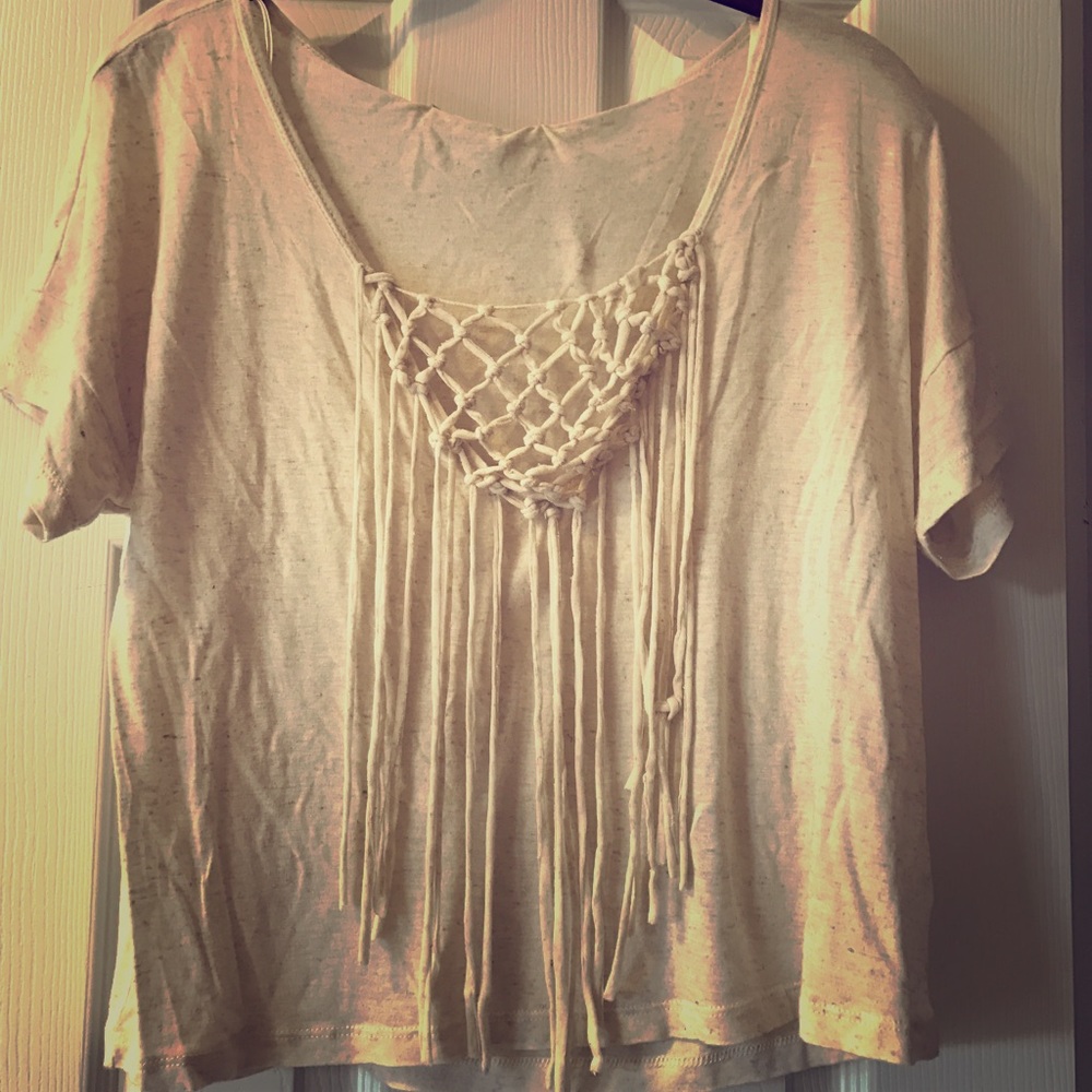 Hippie chick cream front top