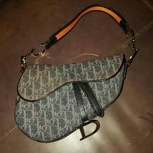 AUTHENTIC DENIM CHRISTIAN DIOR SADLE BAG