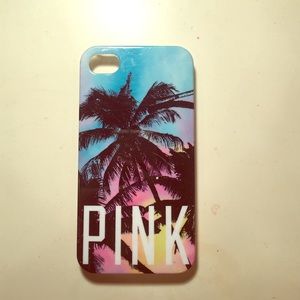 PINK Victoria's Secret Palm Trees iPhone 4s Case