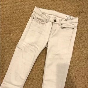 AllSaints skinny jeans Size 25z Distressed Chalk