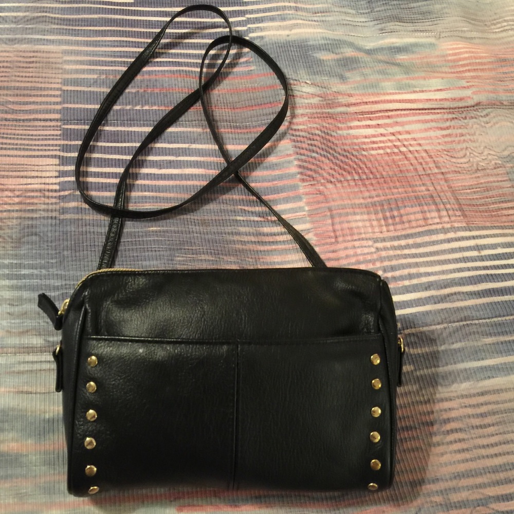 Black sling handbag