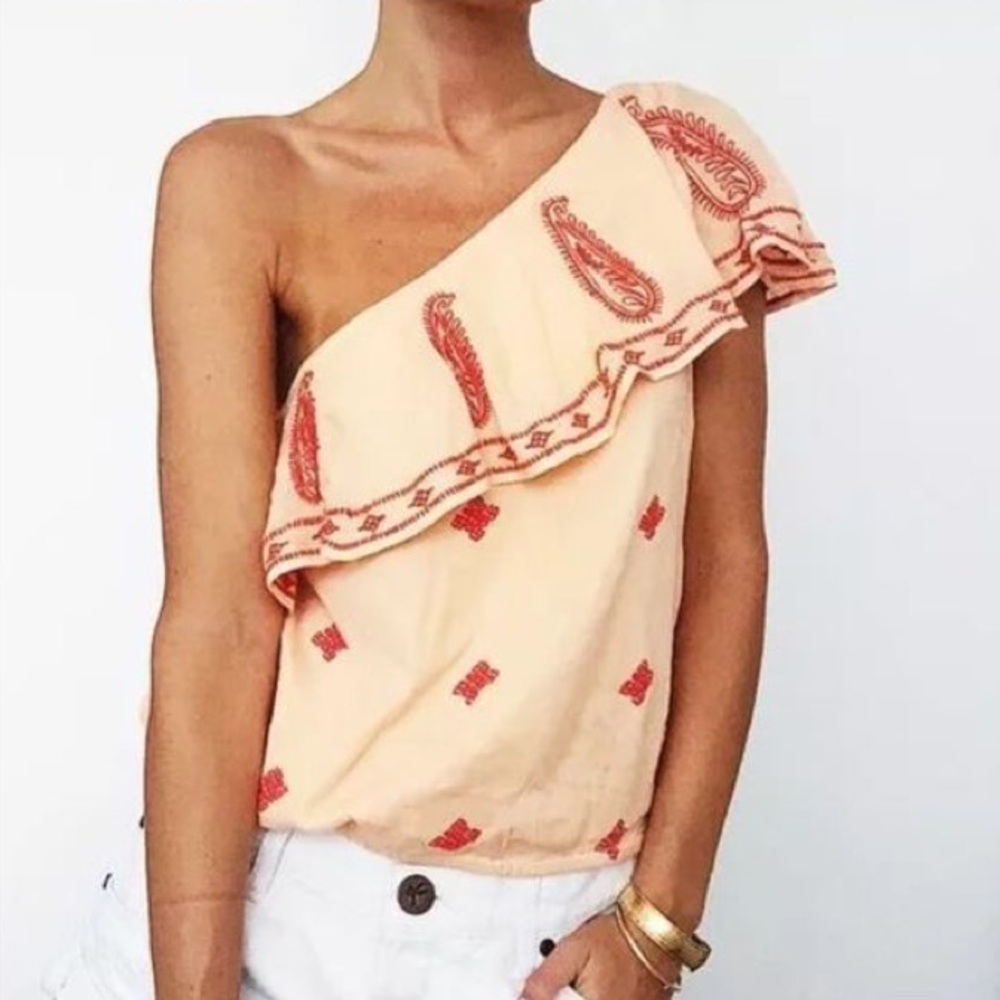 Free People orange top
