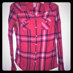 Mossimo plaid flannel shirt
