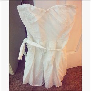 White strapless sundress good condition!