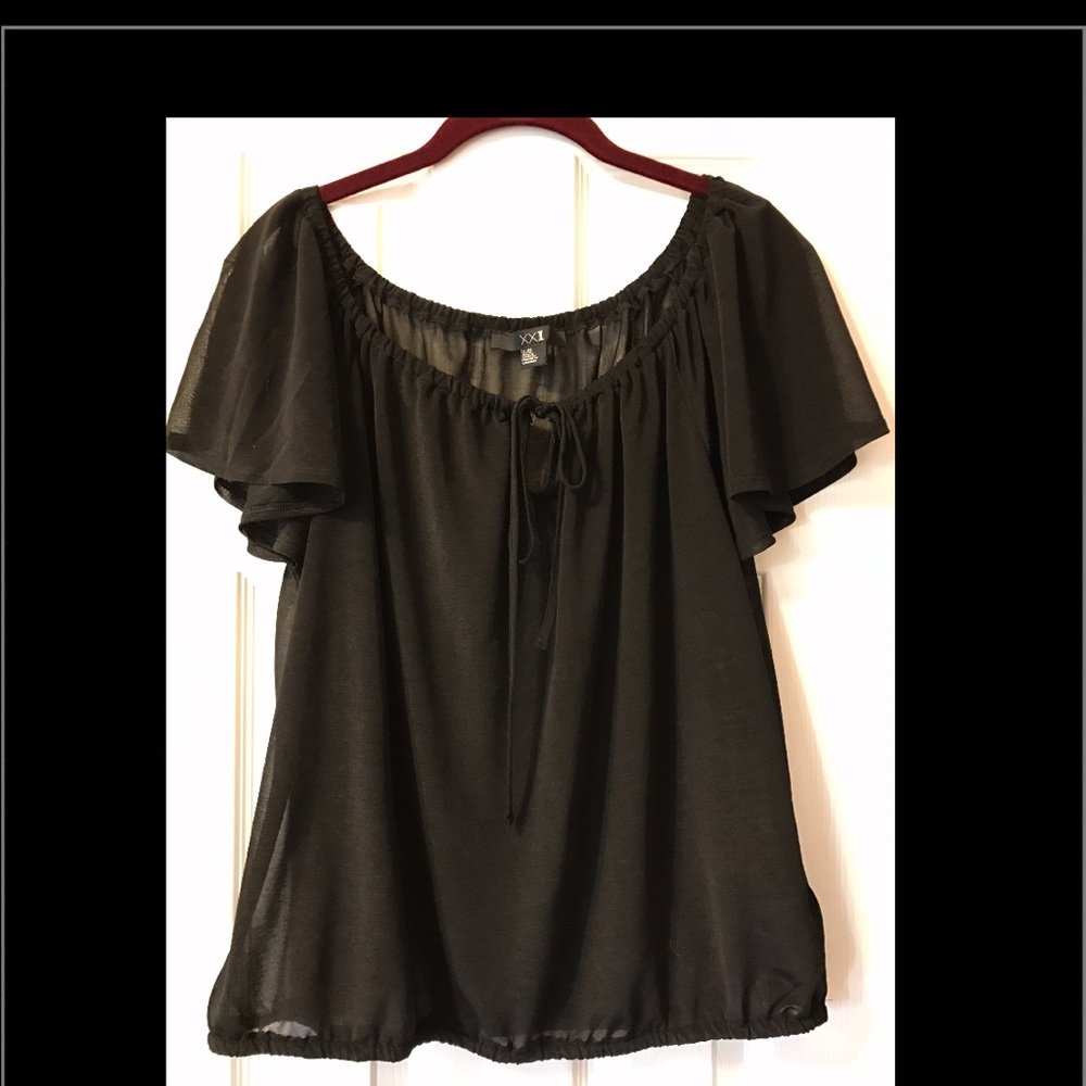 Beautiful sheer black top