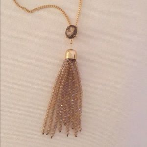 Long necklace with tassel