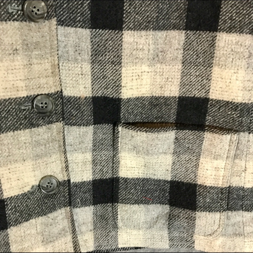 Host Pick!! Plaid Black and White Jacket Sz. 10 - Picture 3 of 4