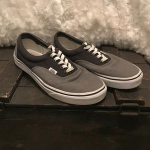 Black and grey vans
