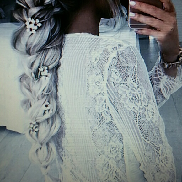 Silver Full Head White Beauty Clip In Extension main image 4