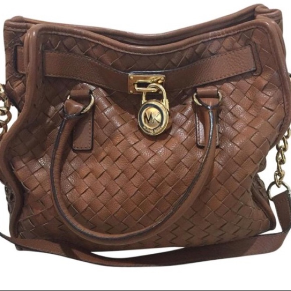 Michael Kors Brown Woven Purse