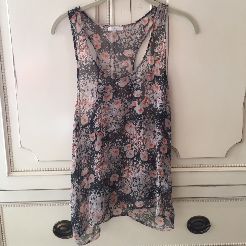 Joie Sheer Tank Top - Picture 1 of 3