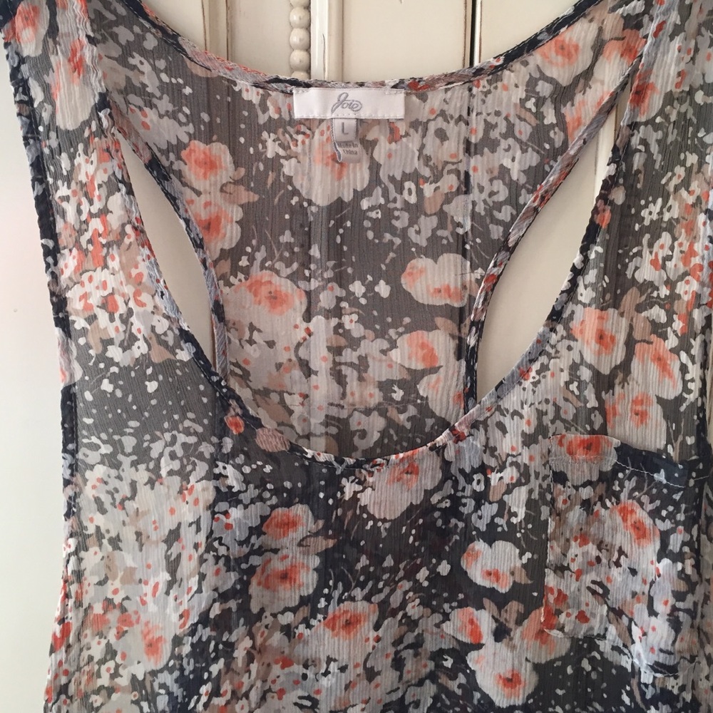 Joie Sheer Tank Top - Picture 2 of 3