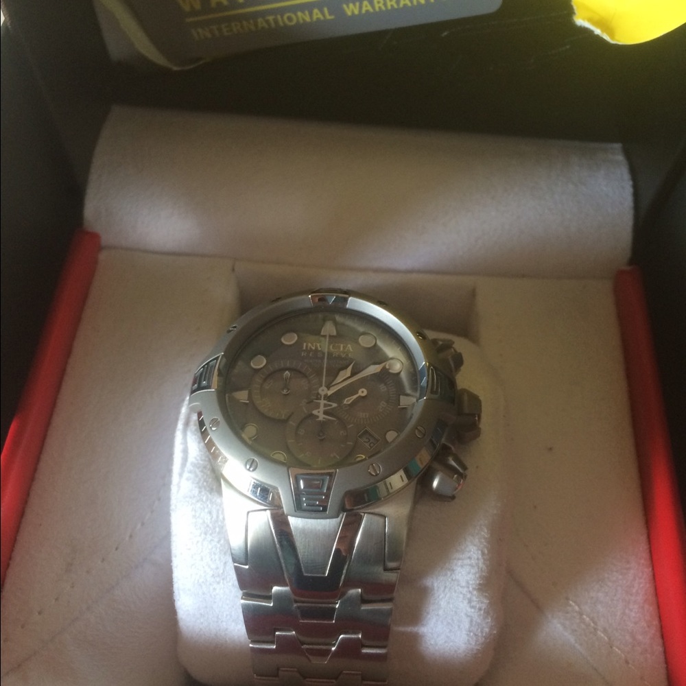 Men's Silver Link Invicta Reserve Watch
