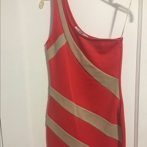 One strap mini dress