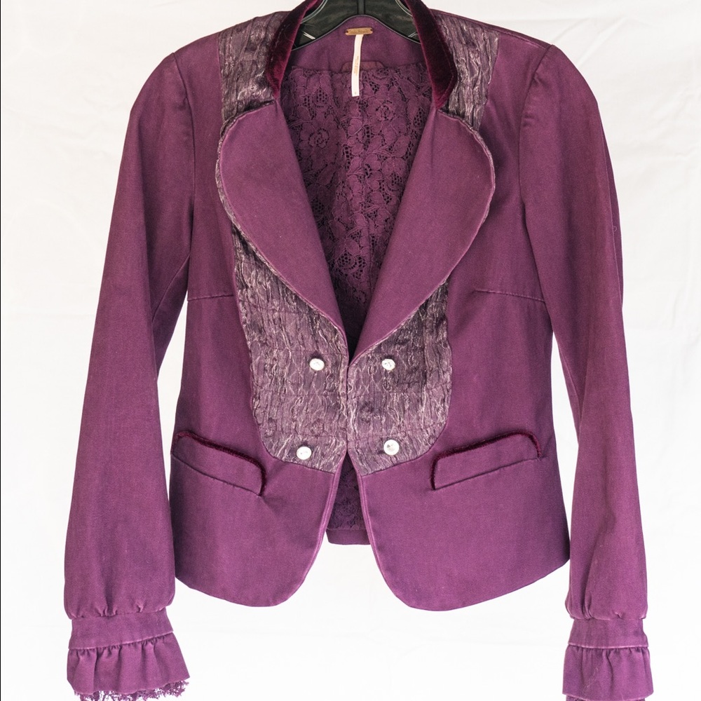 Purple Free People jacket