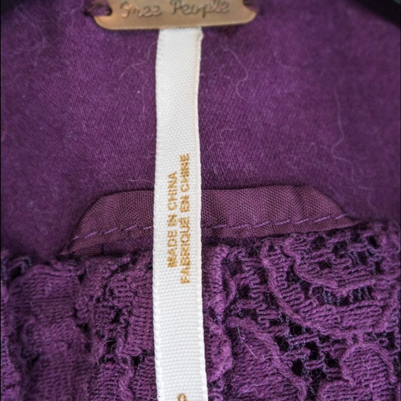 Purple Free People jacket - Picture 3 of 4