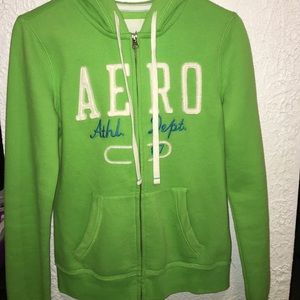 Green Aeropostale zip-up jacket