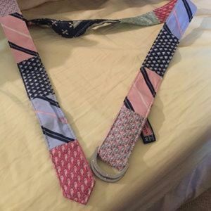 Vineyard Vines Womens Silk Patchwork Belt