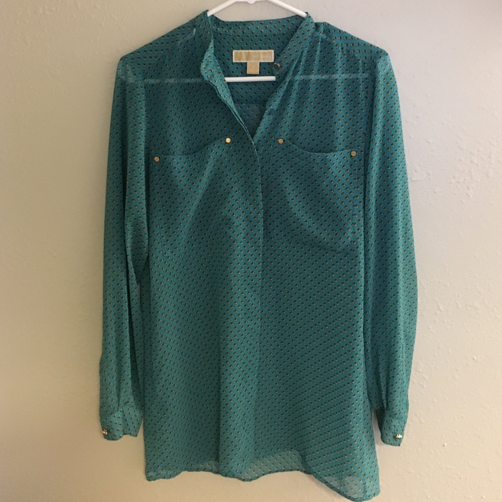 Michael Kors Blue Blouse