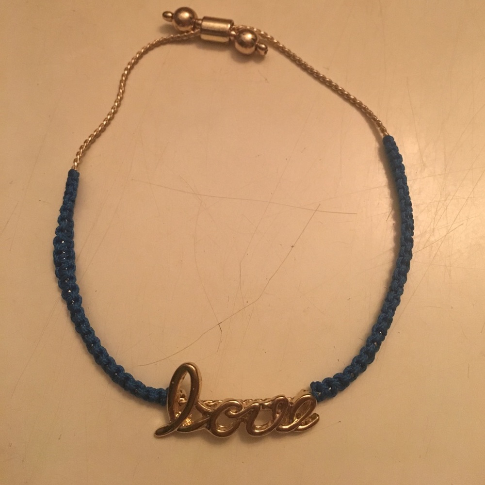 Bauble Bar LOVE rope bracelet