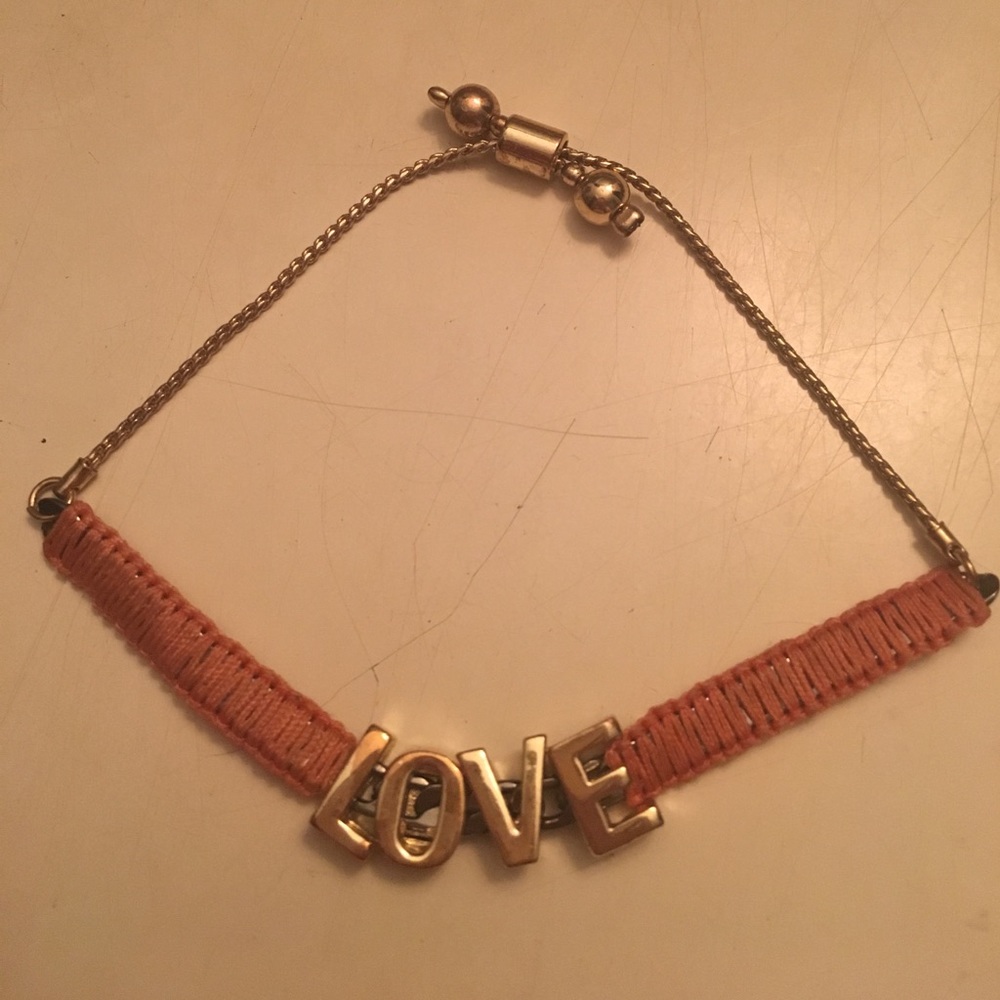 Bauble Bar LOVE rope bracelet