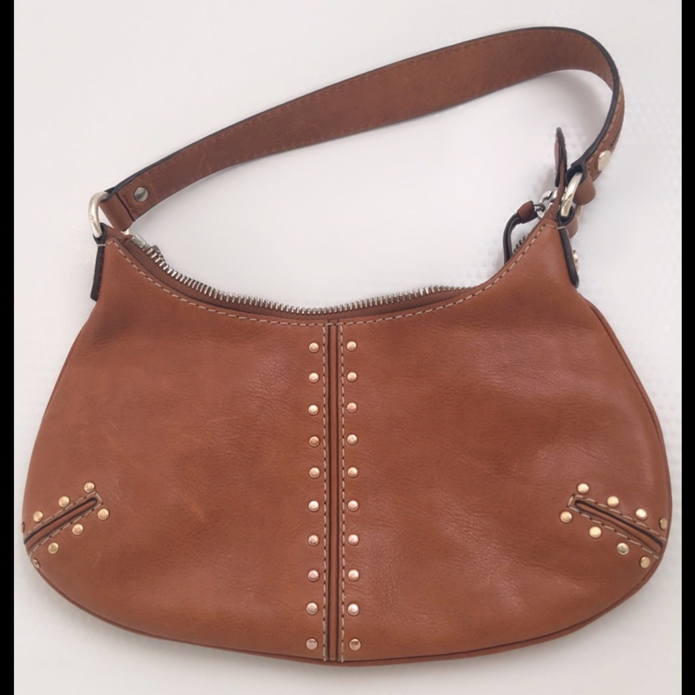 Michael Kors 'Astor' Saddle Brown Leather Handbag
