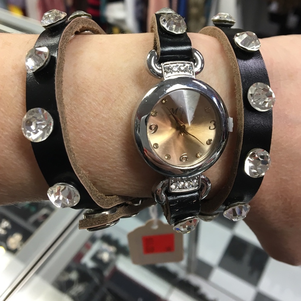 NWT Triple wrap Rhinestone watch.