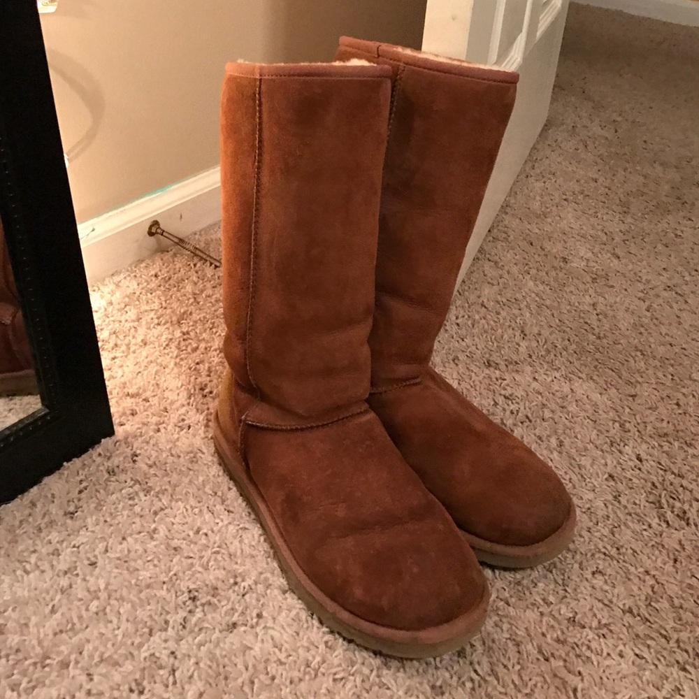 Tall tan uggs