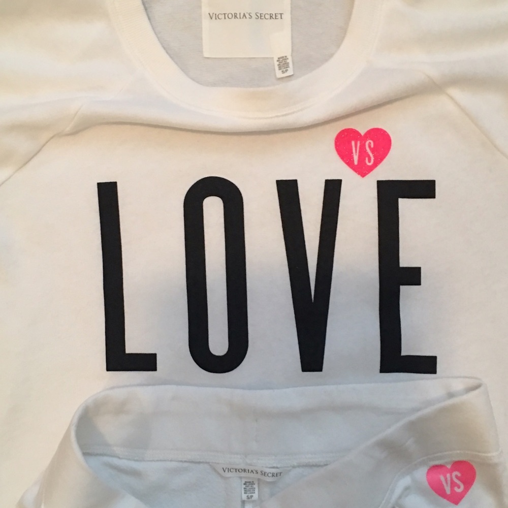 Sold White Victoria Secret/ Pink set - Picture 3 of 3