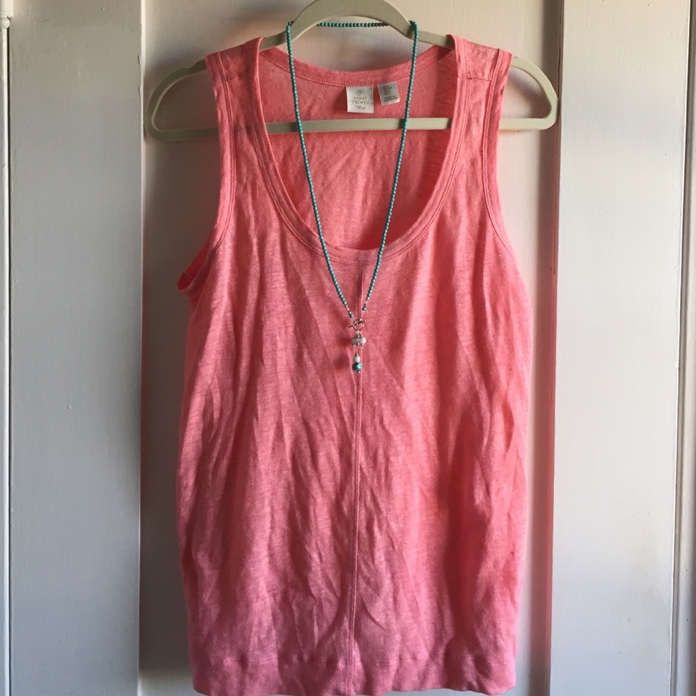 Coral swing tank top