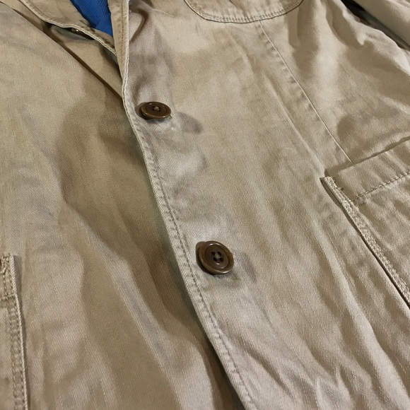 J. Crew Jackets & Coats - J.Crew Khaki 100% Cotton Mena Blazer Jacket Large J. Crew Jackets & Coats - J.Crew Khaki 100% Cotton Mena Blazer Jacket Large