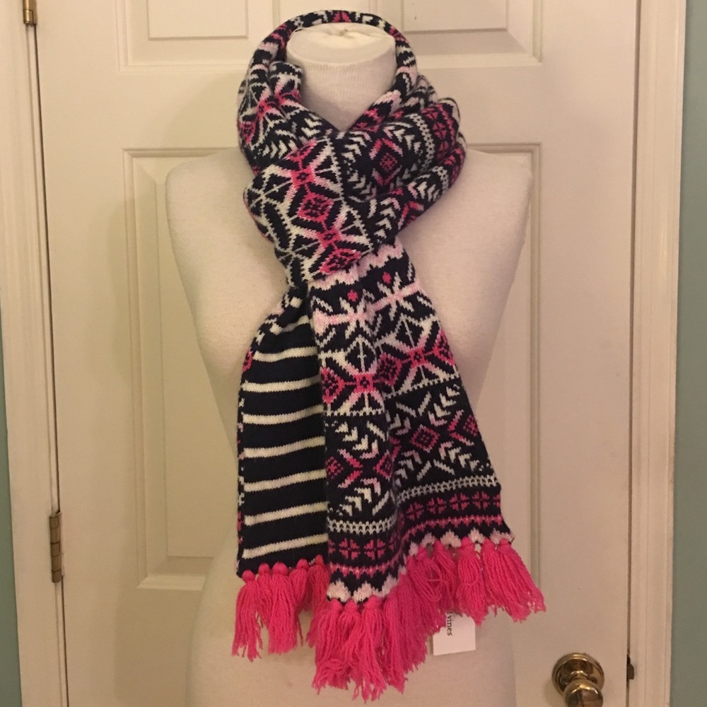 NWT Vineyard Vines Fair Isle Wool Scarf