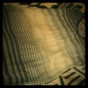 Maurices see through blue stripey top