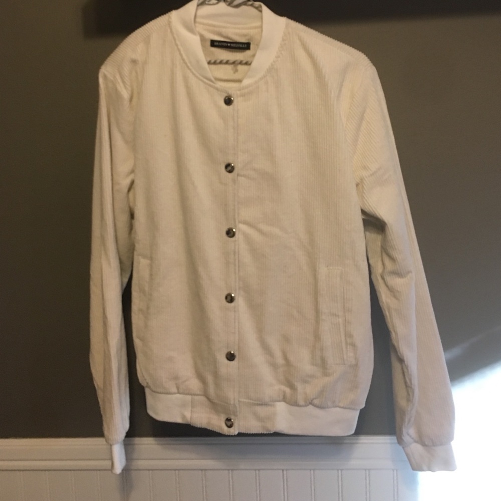 Brandy Melville white corduroy jacket