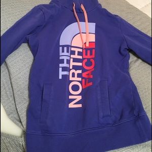 Women's north face purple sweatshirt