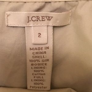 J. Crew Dresses - J.Crew Cream Silk Bodice Mini Dress - SZ: 2 J. Crew Dresses - J.Crew Cream Silk Bodice Mini Dress - SZ: 2