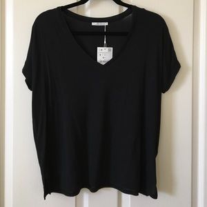 Zara soft slouchy tee size S