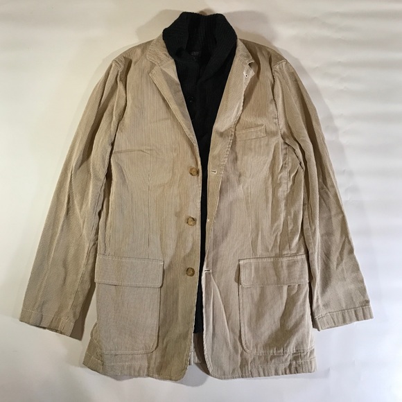 J. Crew Suits & Blazers - J.Crew Khaki White Striped Blazer Suit Jacket M J. Crew Suits & Blazers - J.Crew Khaki White Striped Blazer Suit Jacket M